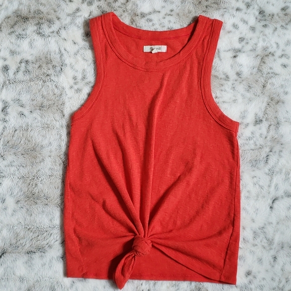 Madewell Tops - Madewell Audio Knot-Front Tank